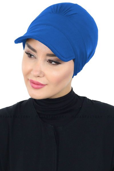 Sandra - Blå Bomull Turban - Ayse Turban