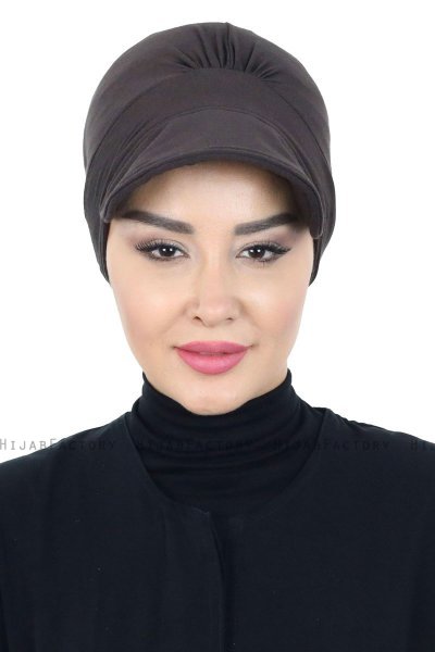 Sandra - Brun Bomull Turban - Ayse Turban