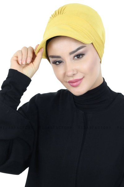Sandra - Sennepsgul Bomull Turban - Ayse Turban