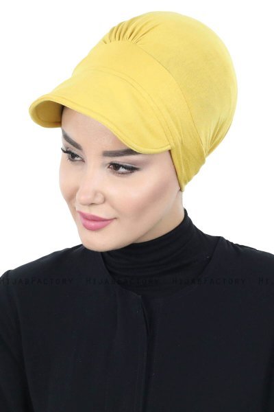Sandra - Sennepsgul Bomull Turban - Ayse Turban