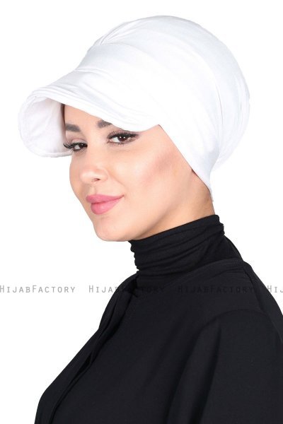Sandra - Hvit Bomull Turban - Ayse Turban