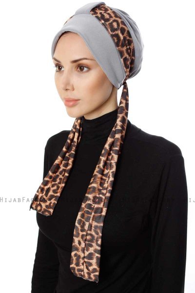 Sanem - Grå Turban