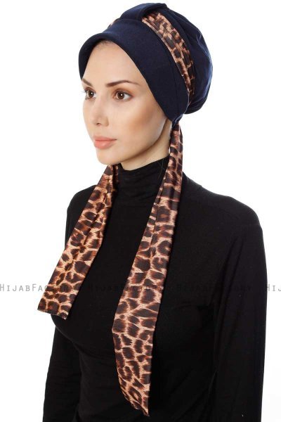 Sanem - Marineblå Turban