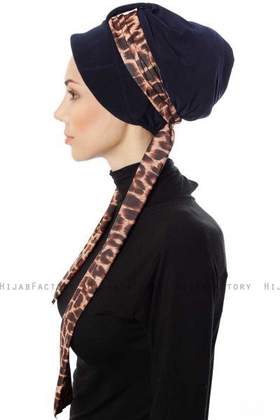 Sanem - Marineblå Turban