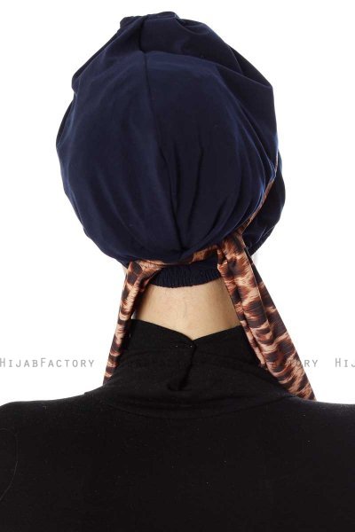 Sanem - Marineblå Turban