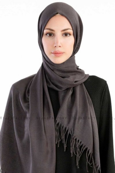 Selin Antracit Pashmina Hijab Sjal Özsoy 160290-1