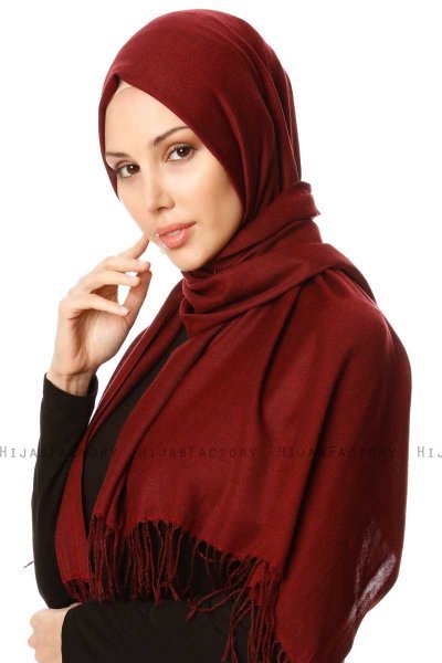 Selin - Burgunder Pashmina Hijab - Özsoy