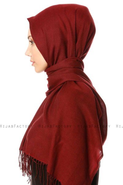 Selin - Burgunder Pashmina Hijab - Özsoy