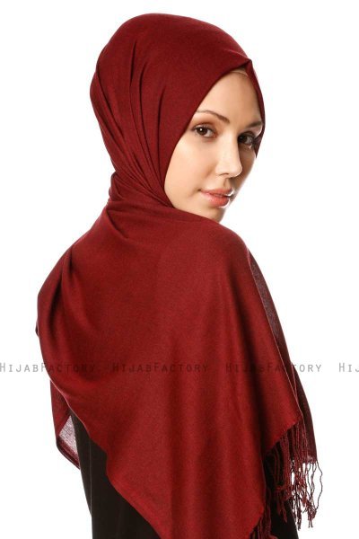 Selin - Burgunder Pashmina Hijab - Özsoy