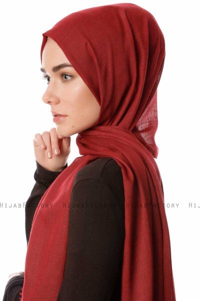 Selma - Mørk Bordeaux Hijab - Gülsoy