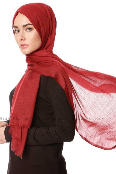 Selma - Mørk Bordeaux Hijab - Gülsoy