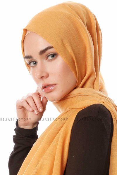 Selma - Mørk Gold Hijab - Gülsoy