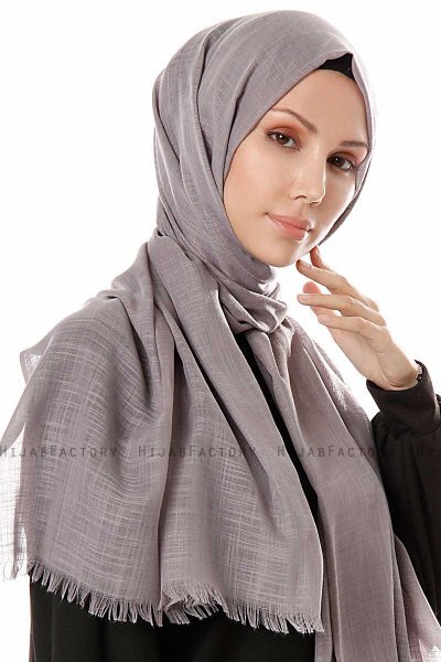 Selma - Mørk Grå Hijab - Gülsoy