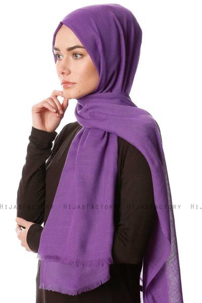 Selma - Mørk Lilla Hijab - Gülsoy