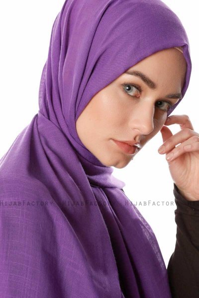Selma - Mørk Lilla Hijab - Gülsoy