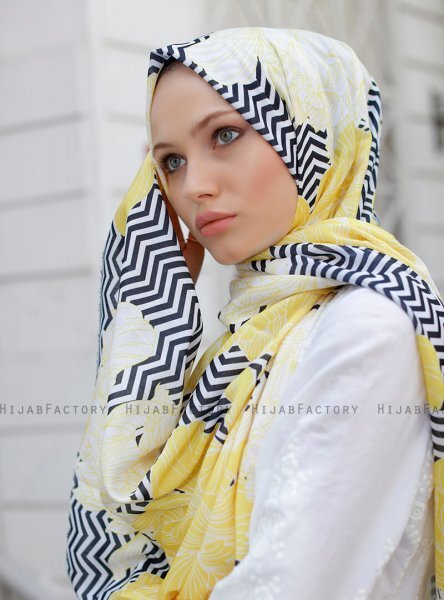 Yumna - Gul Mønstret Hijab