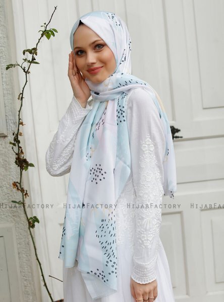 Yumna - Grønn Mønstret Hijab