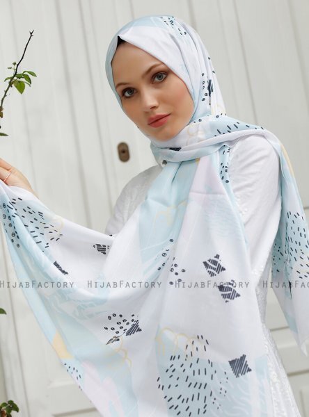 Yumna - Grønn Mønstret Hijab