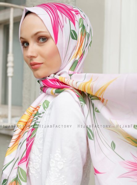 Yumna - Gammelrosa Mønstret Hijab