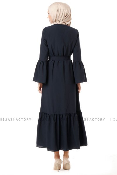 Soraya - Marineblå Abaya - Miss Cazibe