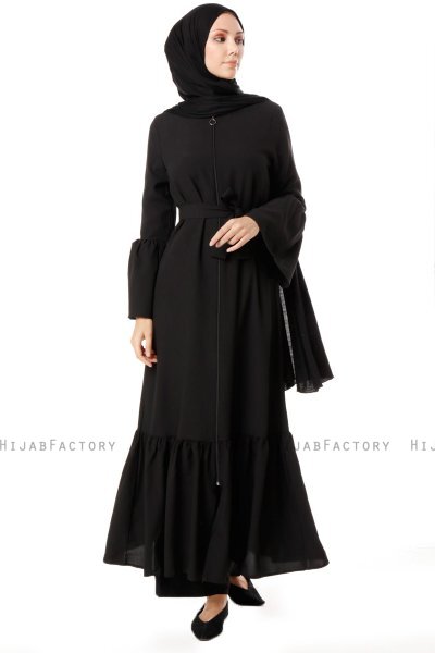Soraya - Svart Abaya - Miss Cazibe