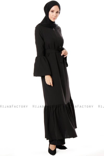Soraya - Svart Abaya - Miss Cazibe