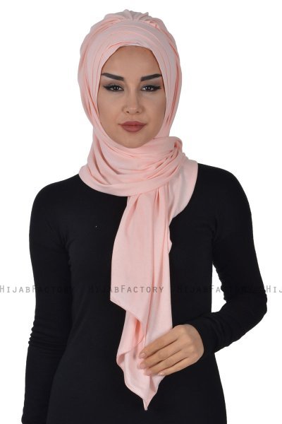 Tamara - Gammelrosa Praktisk Bumull Hijab