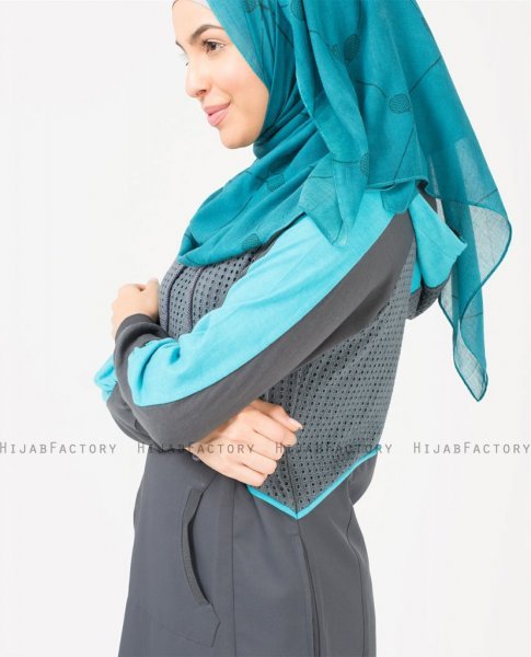 Teal Doubles - Teal Mönstrad Normal & Maxi Sjal