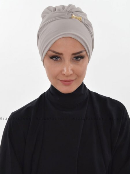 Ulrika Taupe Turban Ayse Turban Tasarim 323806b