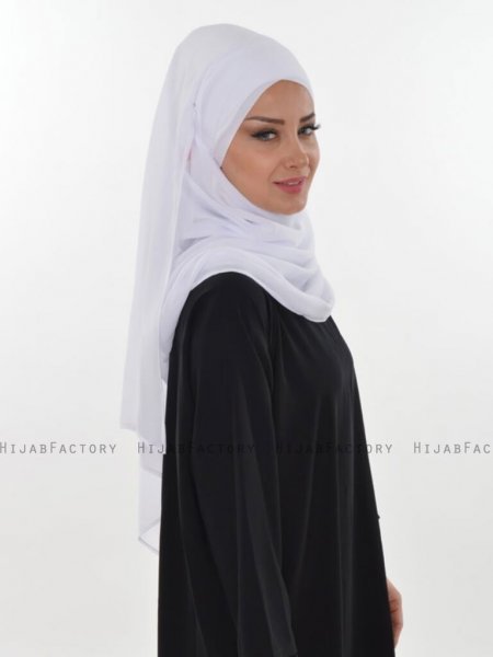 Viola Vit Chiffon Hijab Ayse Turban 325502a