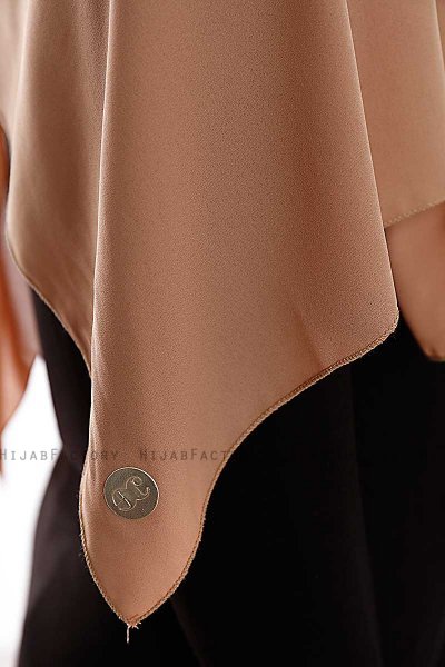 Yara - Camel Praktisk One Piece Crepe Hijab