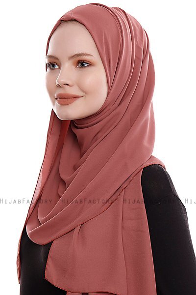 Yara - Clay Praktisk One Piece Crepe Hijab