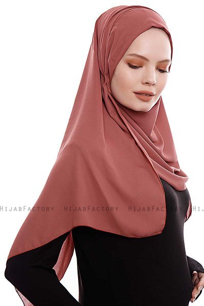 Yara - Clay Praktisk One Piece Crepe Hijab