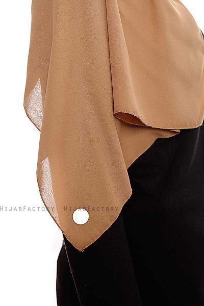 Yara - Lys Karamell Praktisk One Piece Crepe Hijab