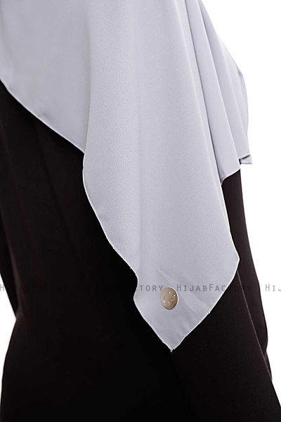 Yara - Lysegrå Praktisk One Piece Crepe Hijab