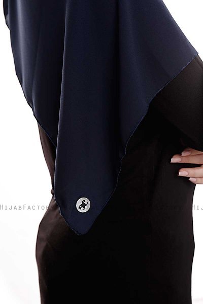 Yara - Marineblå Praktisk One Piece Crepe Hijab