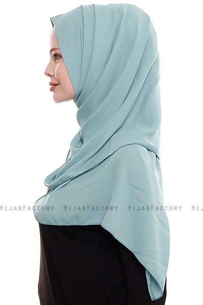 Yara - Mintgrønn Praktisk One Piece Crepe Hijab