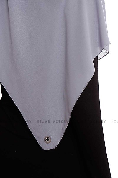 Yara - Mørk Grå Praktisk One Piece Crepe Hijab