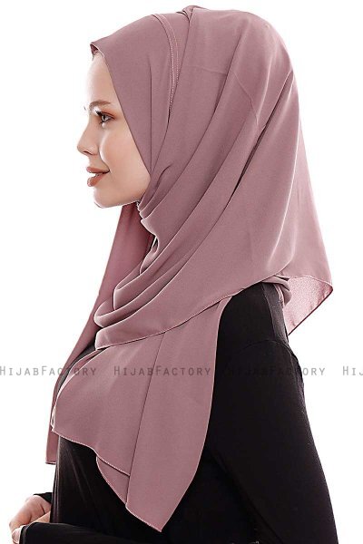 Yara - Rose Pink Praktisk One Piece Crepe Hijab