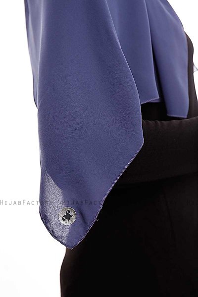Yara - Royal Blue Praktisk One Piece Crepe Hijab