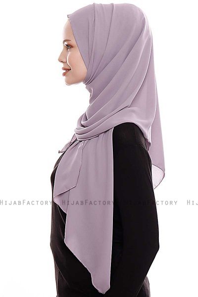 Yara - Steingrå Praktisk One Piece Crepe Hijab