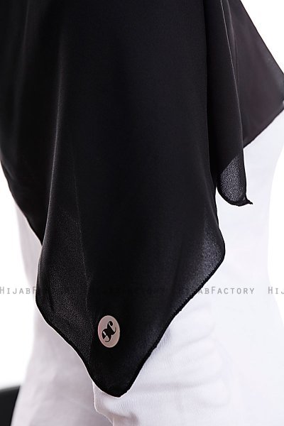 Yara - Svart Praktisk One Piece Crepe Hijab