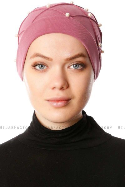Yaren - Lys Lilla Crepe Chiffon Turban - Sehr-i Sal