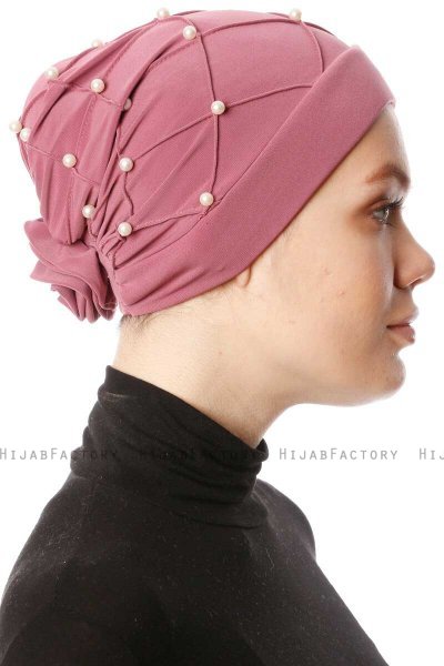 Yaren - Lys Lilla Crepe Chiffon Turban - Sehr-i Sal