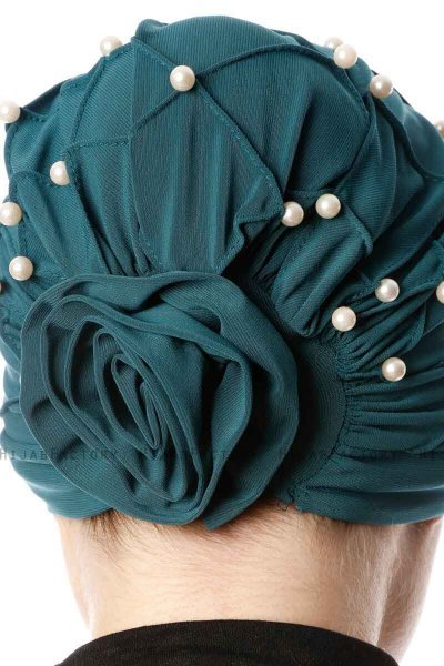 Yaren - Mørk Grønn Crepe Chiffon Turban - Sehr-i Sal