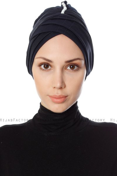 Yonca - Marineblå Turban