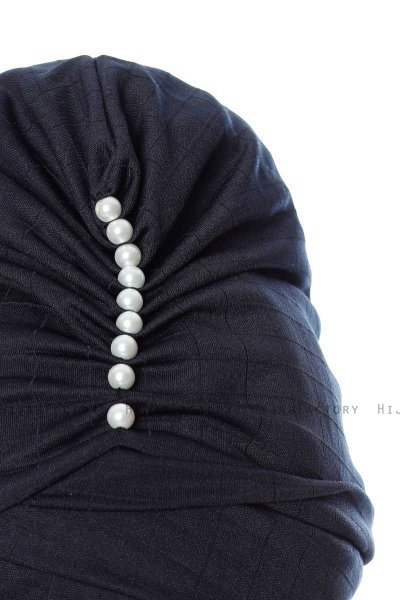 Yonca - Marineblå Turban
