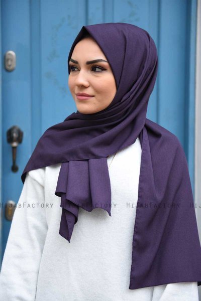 Zahra - Plomme Crepe Hijab - Mirach