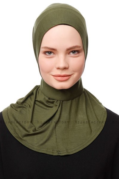 Zeliha - Khaki Praktisk Viskos Hijab