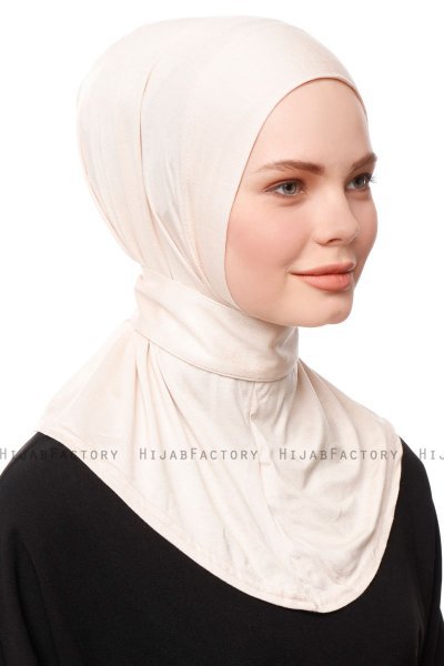 Zeliha - Lys Beige Praktisk Viskos Hijab